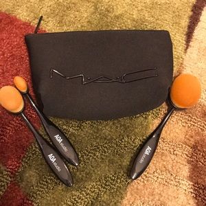 Black MAC cosmetic bag •